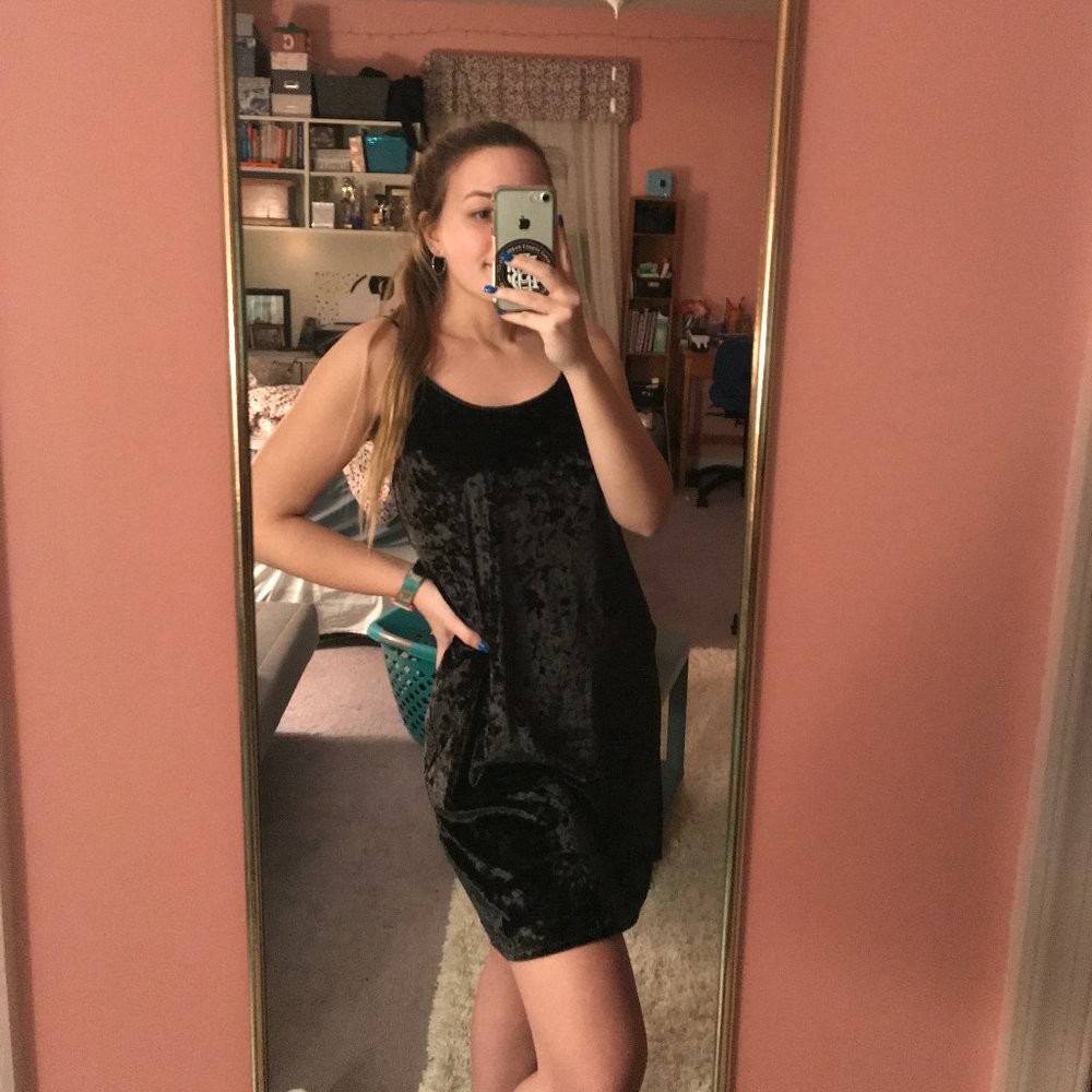 Victoria's Secret Shapeless Velvet Dress